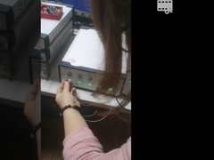 Vídeo do teste da fonte luminosa