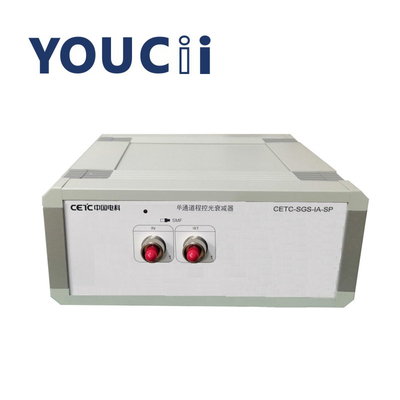 Atenuador ótico programável do monocanal com o poder que trava a saída