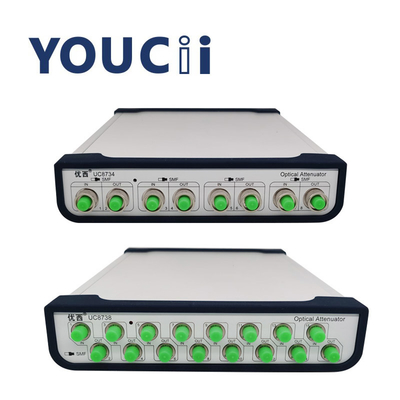 escala ótica variável 0~45dB da atenuação do atenuador de 4Ch 8CH